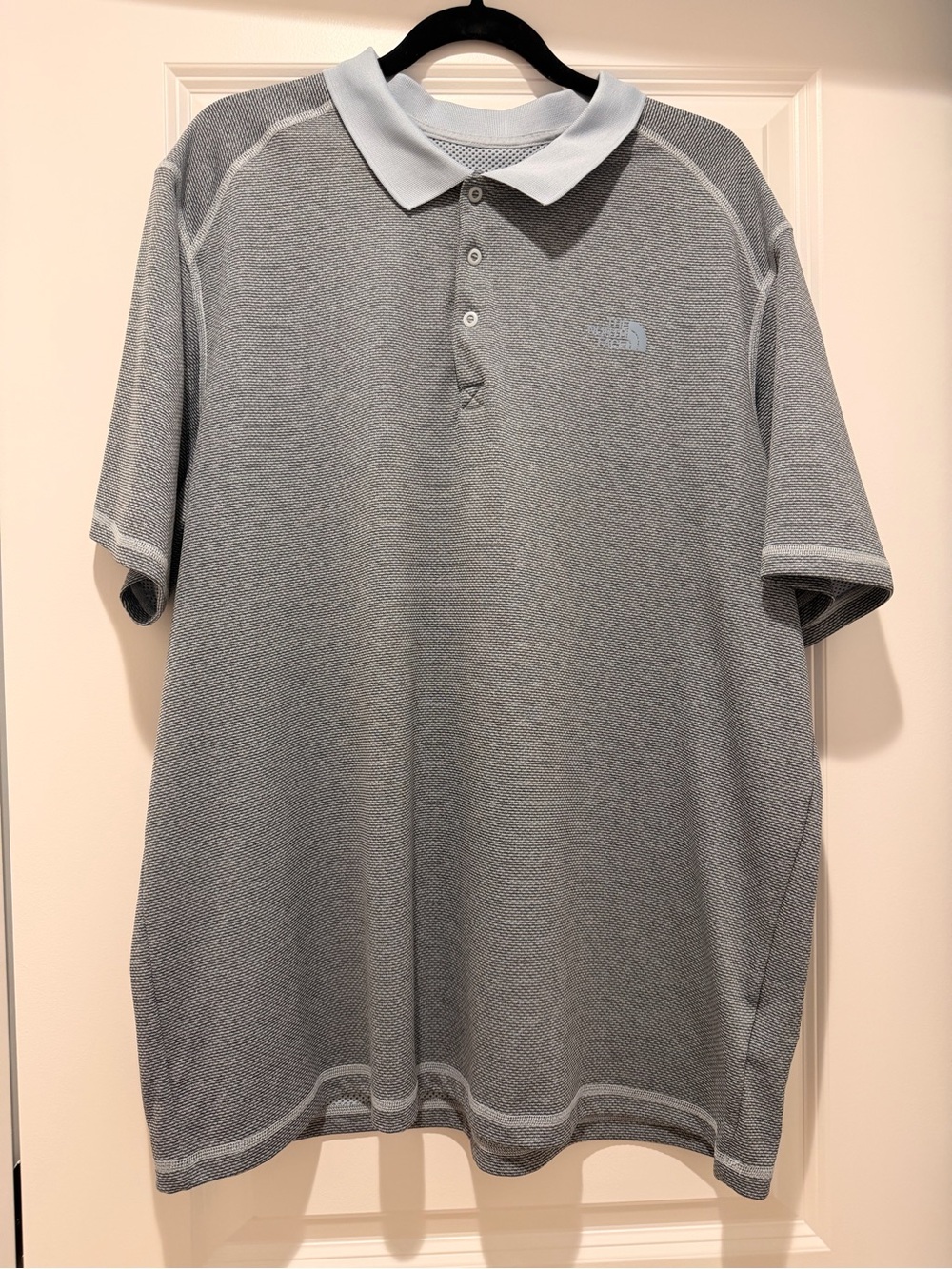 The North Face Men’s Horizon FlashDry Light Blue Polo Shirt Size XXL UPF 50